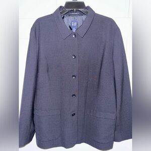 GAP Women's Blackblue stretch  Blazer